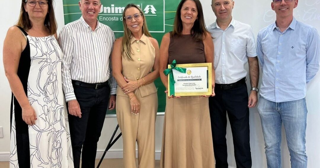 Hospital Sapiranga conquista Certificação Ouro da Unimed Encosta da Serra