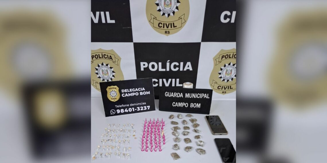 Mulher é presa por tráfico em ação da Polícia Civil e Guarda Municipal