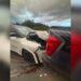 Colisão traseira entre dois veículos deixa trânsito congestionado na RS-239
