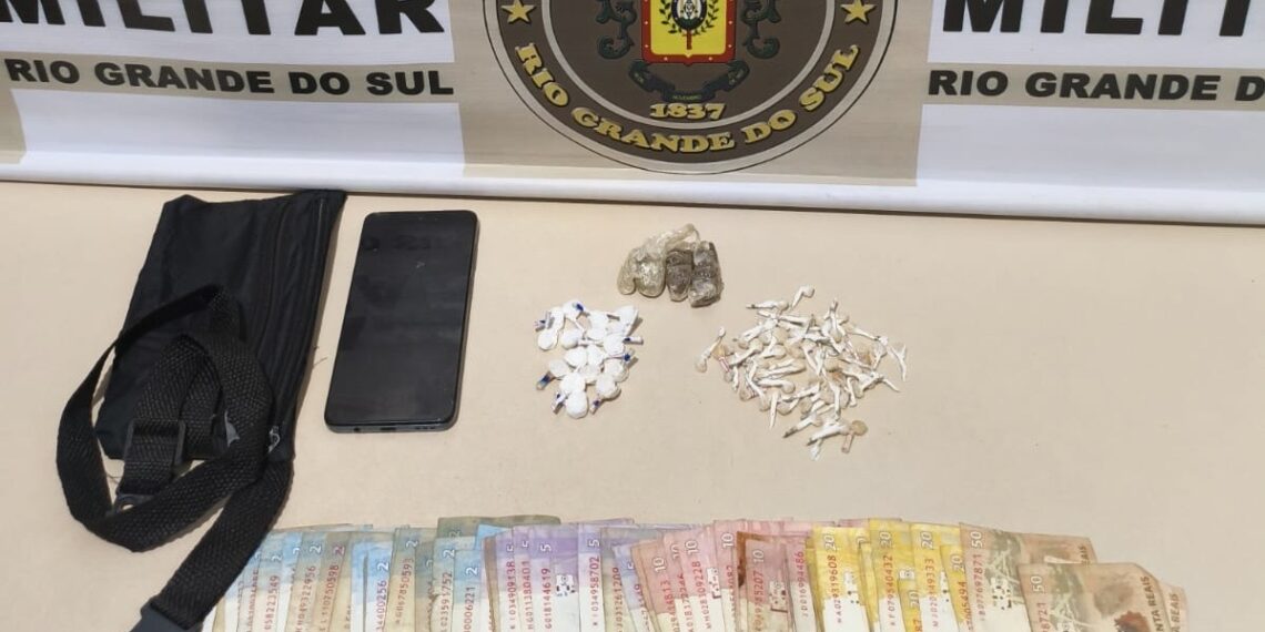 Homem é preso por tráfico de drogas durante ação da Brigada Militar em Sapiranga