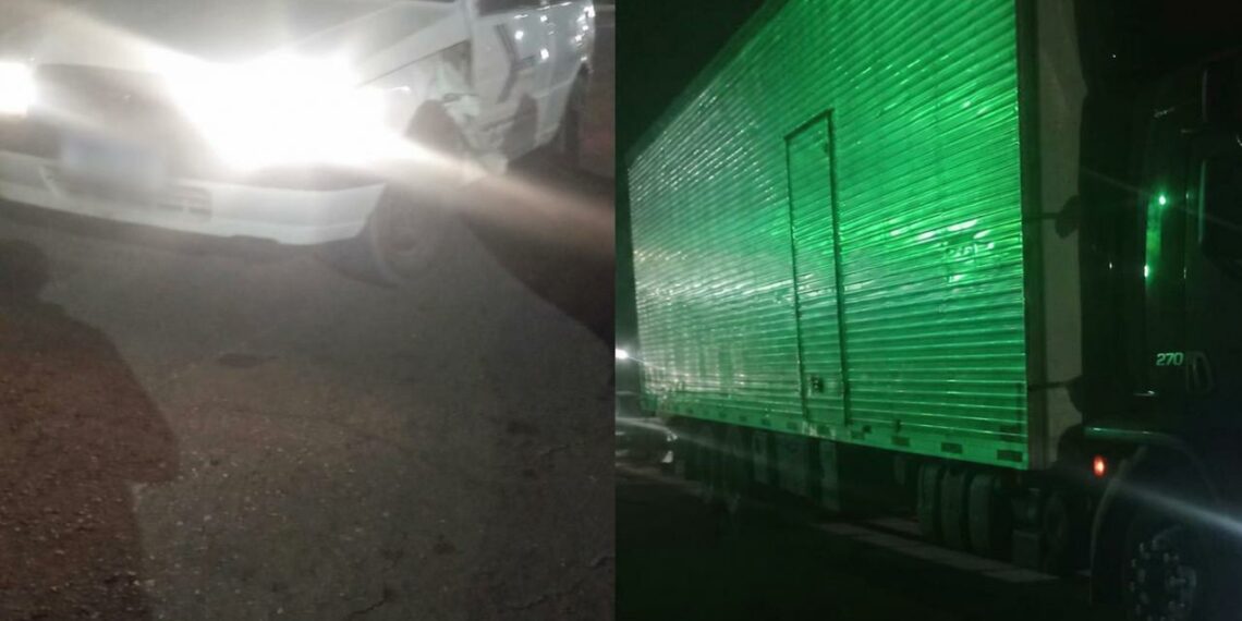 Acidente entre carro e caminhão é registrado na RS-239, em Campo Bom